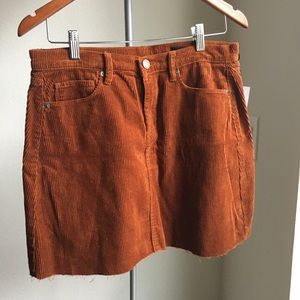 NWT Blank NYC Corduroy A-Line Mini Skirt M
